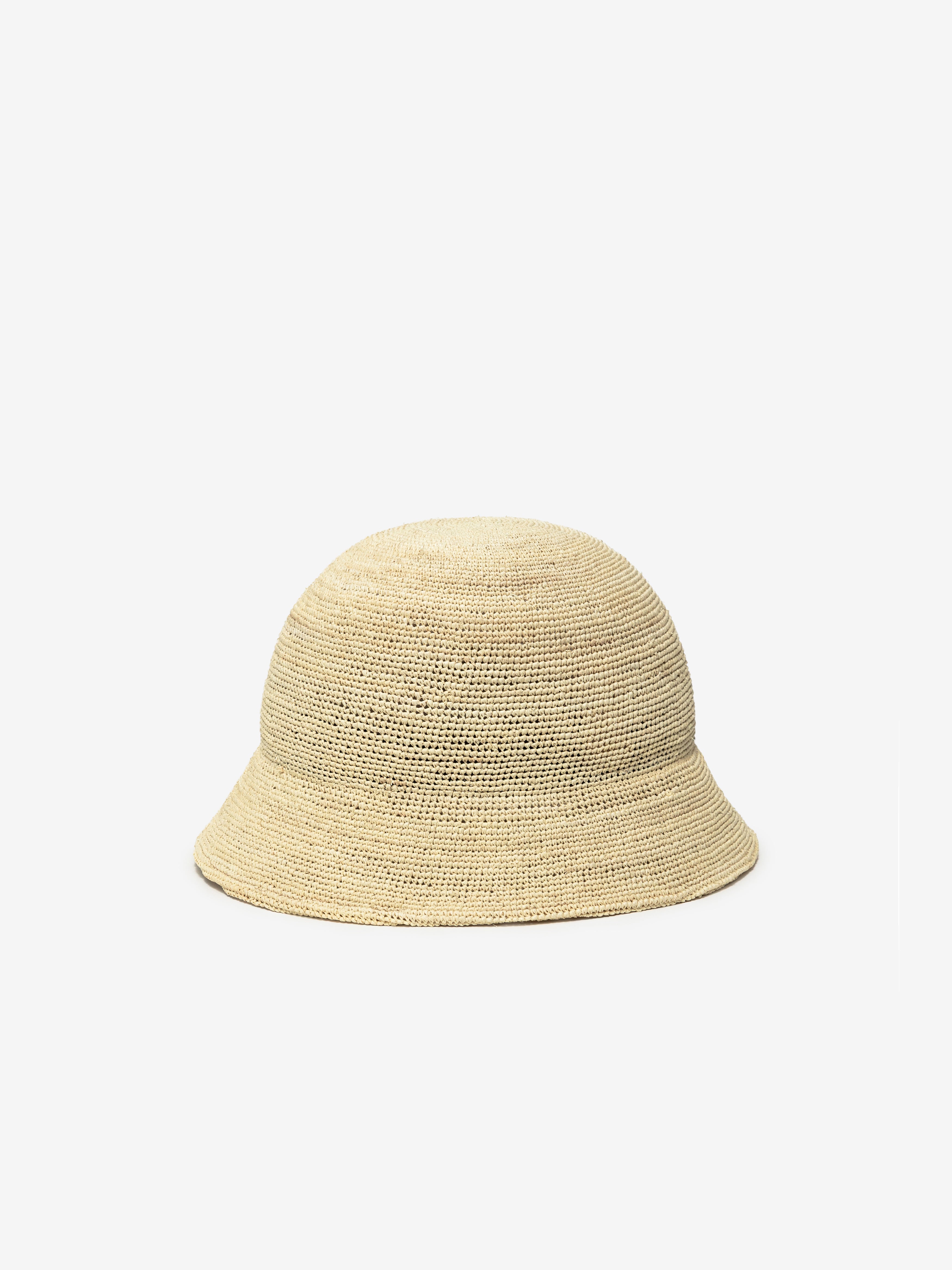 Raffia Bucket Hat - No.01 / Off-White
