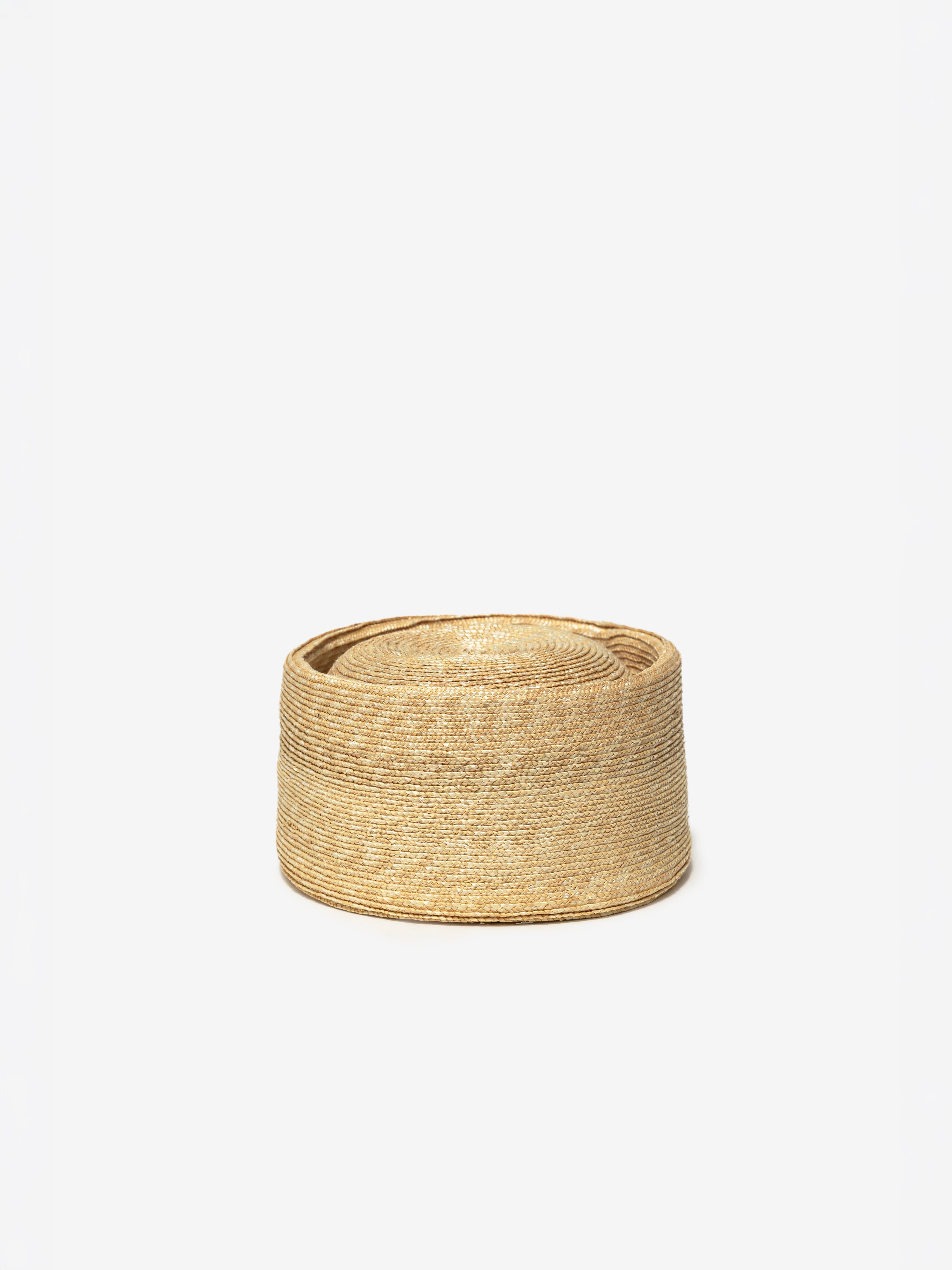 Natural Straw Pillbox