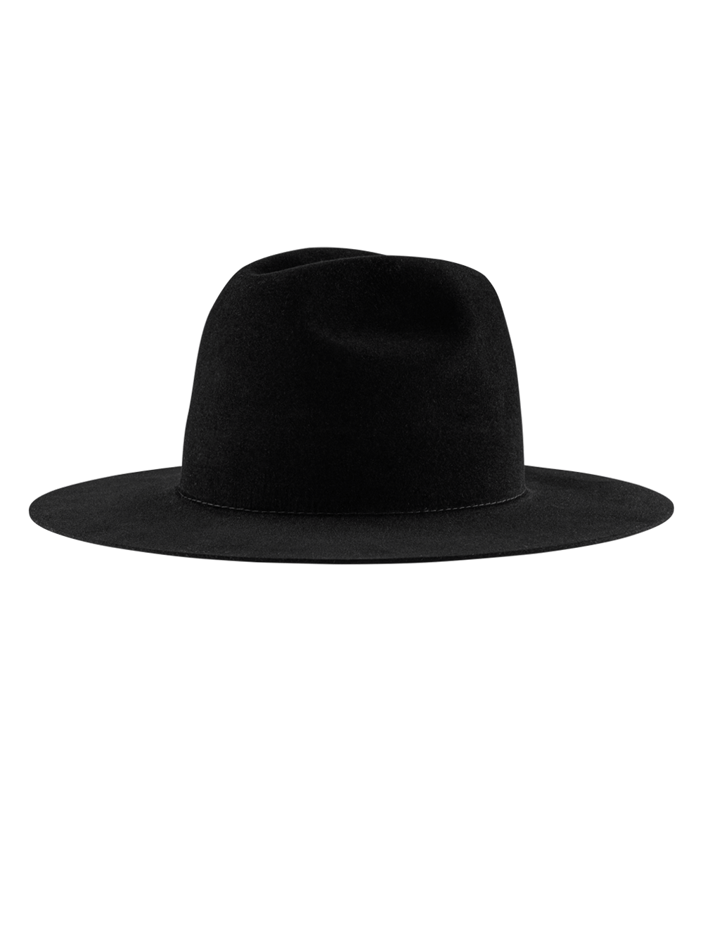 Black Full Brim Custom Fedora