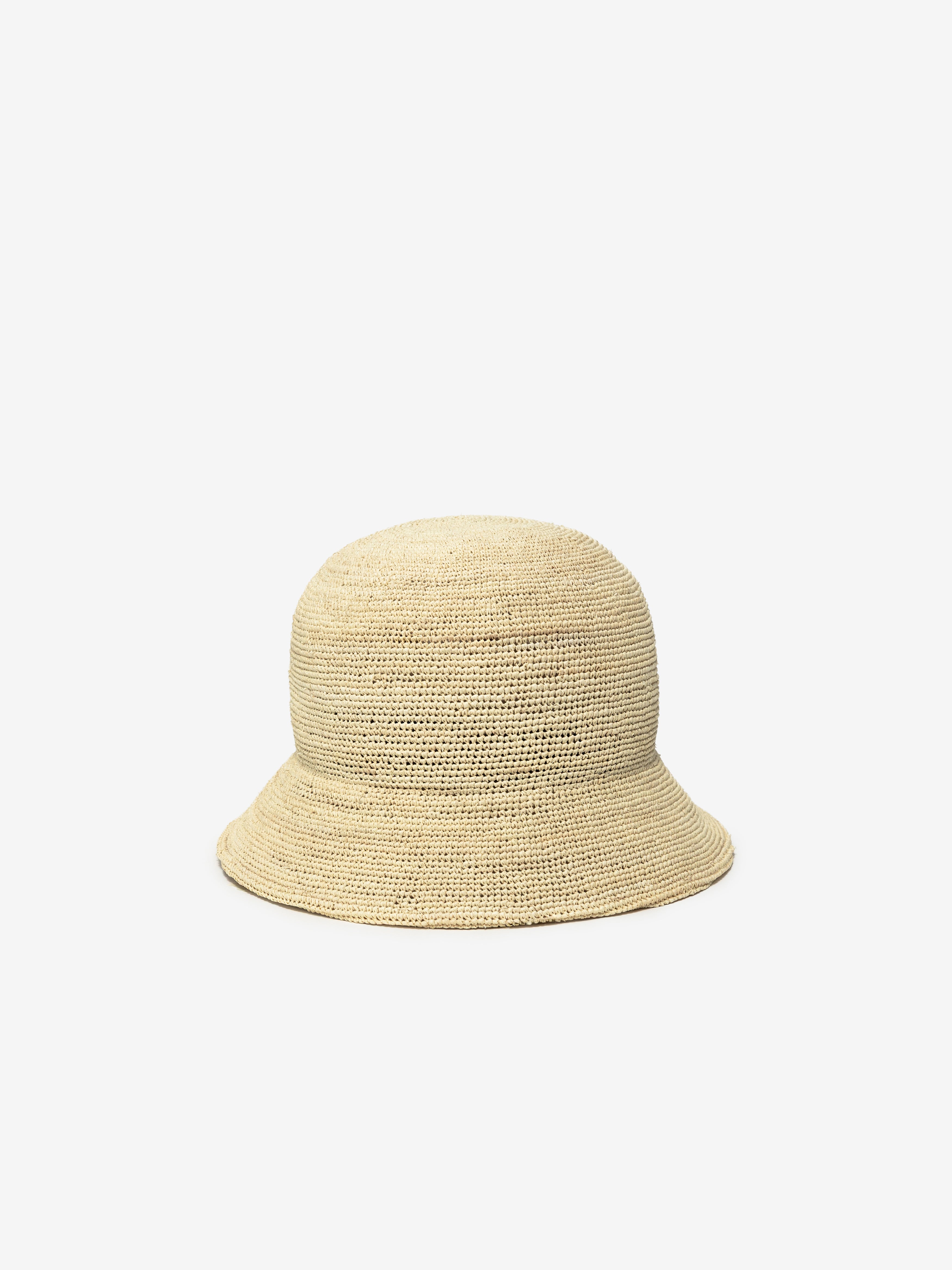 Raffia Bucket Hat - No.01 / Off-White